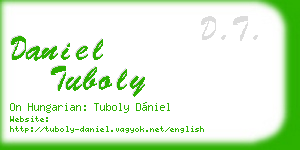 daniel tuboly business card